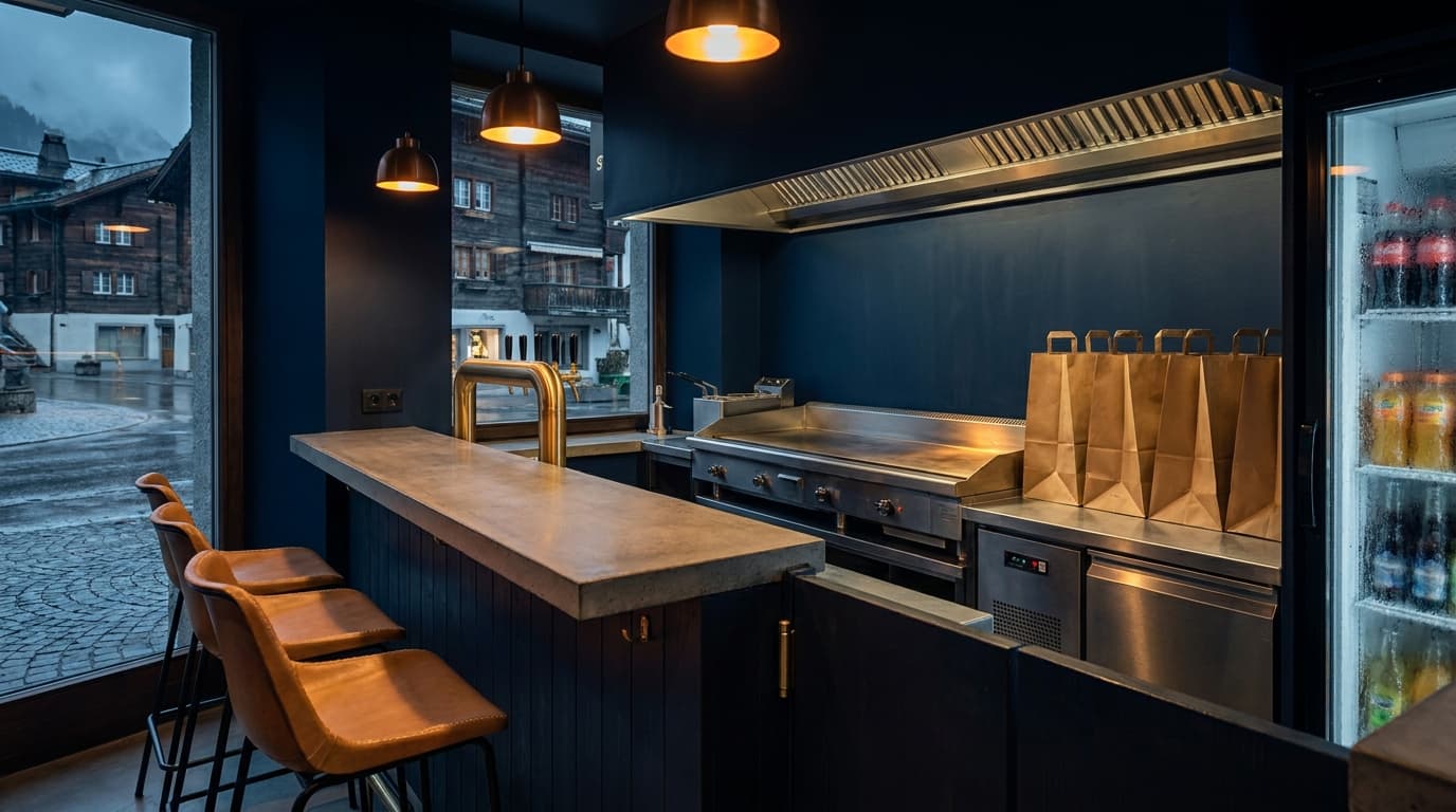 Smash'n'Buns Take-away Theke